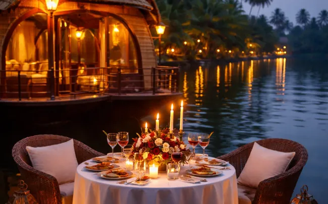 luxury houseboat in Alleppey