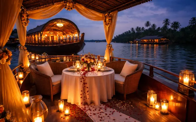 private houseboat in Alleppey